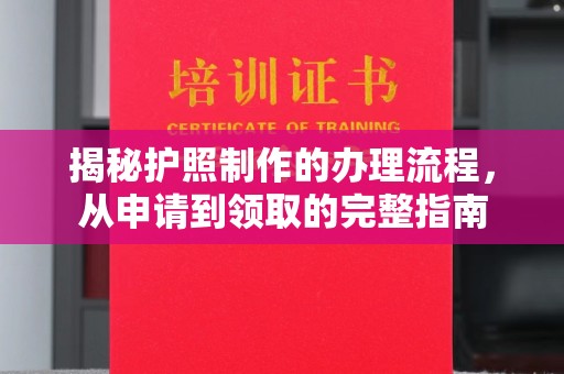 城阳揭秘护照制作的办理流程，从申请到领取的完整指南