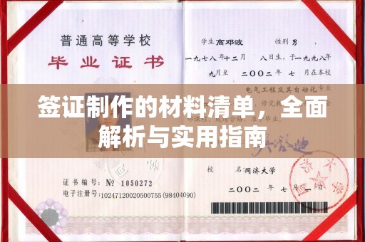 石河子签证制作的材料清单，全面解析与实用指南